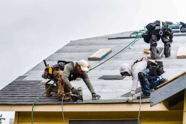 Professional Roof Installation technician working in Belmont, MA